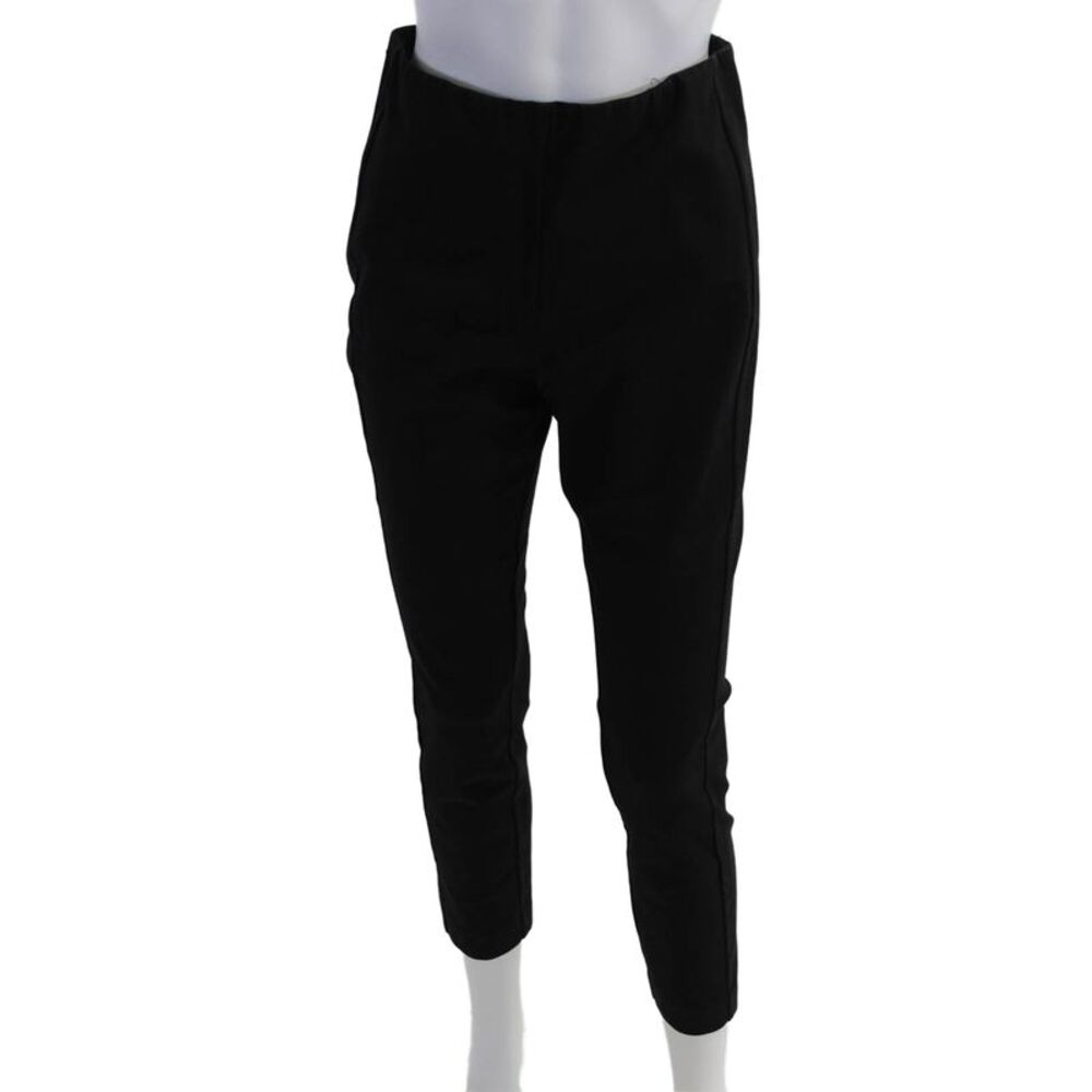 Rag & Bone Women Ankle Cropped Pants Black Cotton Blend Size 8